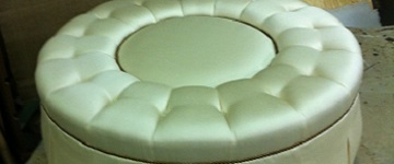 Custom Upholstered Ottoman
